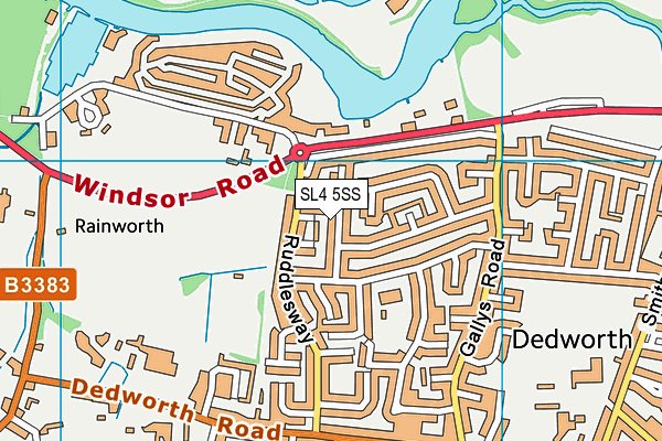 SL4 5SS map - OS VectorMap District (Ordnance Survey)