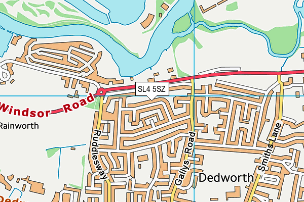 SL4 5SZ map - OS VectorMap District (Ordnance Survey)