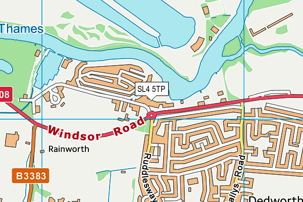 SL4 5TP map - OS VectorMap District (Ordnance Survey)