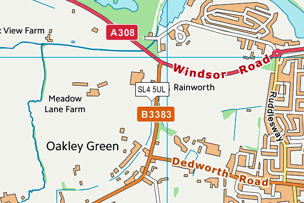 SL4 5UL map - OS VectorMap District (Ordnance Survey)