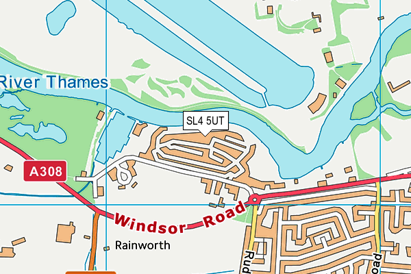 SL4 5UT map - OS VectorMap District (Ordnance Survey)