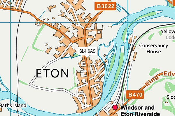 Eton Porny CofE First School map (SL4 6AS) - OS VectorMap District (Ordnance Survey)