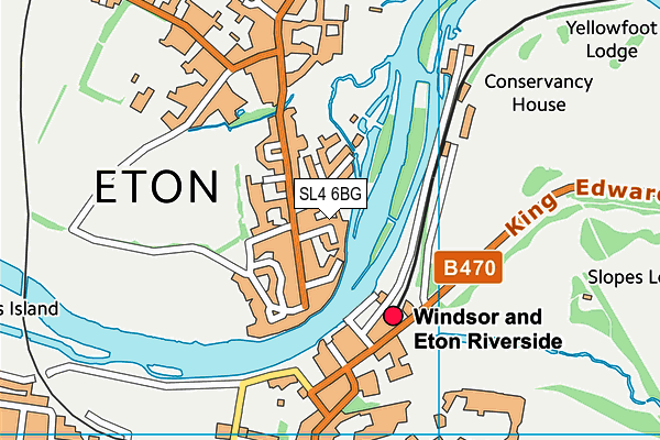 SL4 6BG map - OS VectorMap District (Ordnance Survey)