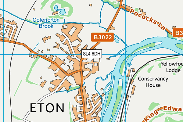 SL4 6DH map - OS VectorMap District (Ordnance Survey)