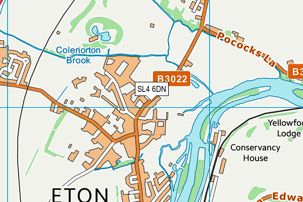 SL4 6DN map - OS VectorMap District (Ordnance Survey)