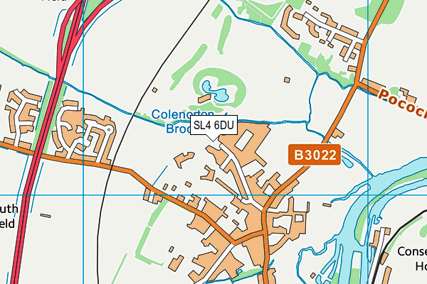 SL4 6DU map - OS VectorMap District (Ordnance Survey)