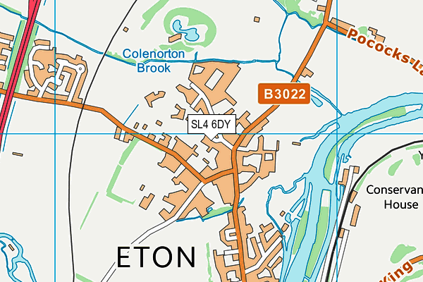 SL4 6DY map - OS VectorMap District (Ordnance Survey)