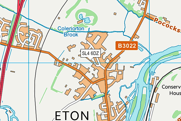 SL4 6DZ map - OS VectorMap District (Ordnance Survey)