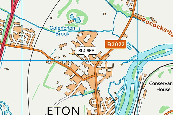 SL4 6EA map - OS VectorMap District (Ordnance Survey)