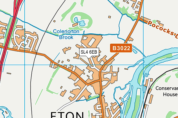 SL4 6EB map - OS VectorMap District (Ordnance Survey)