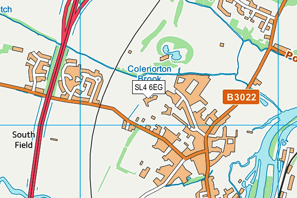 SL4 6EG map - OS VectorMap District (Ordnance Survey)