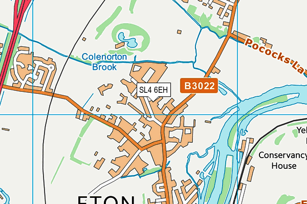 SL4 6EH map - OS VectorMap District (Ordnance Survey)