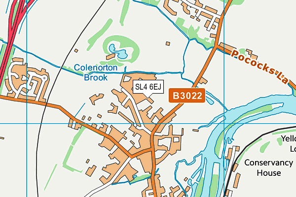 SL4 6EJ map - OS VectorMap District (Ordnance Survey)