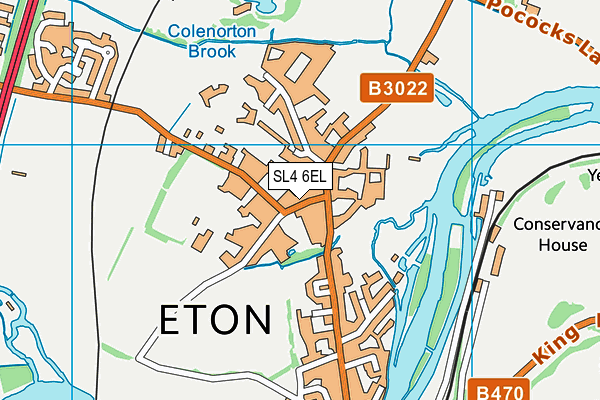 SL4 6EL map - OS VectorMap District (Ordnance Survey)