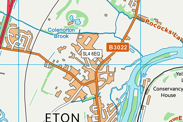 SL4 6EQ map - OS VectorMap District (Ordnance Survey)
