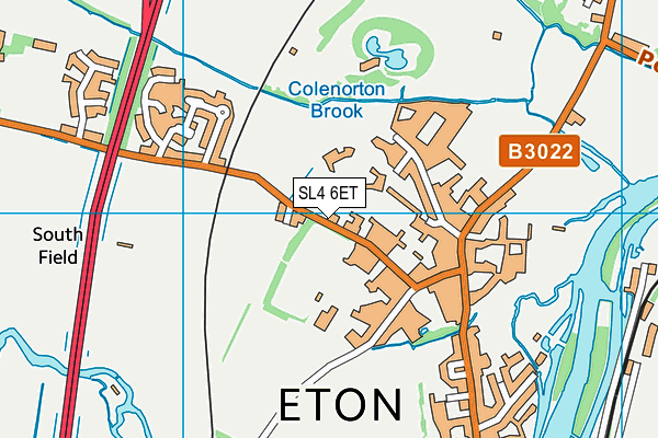 SL4 6ET map - OS VectorMap District (Ordnance Survey)