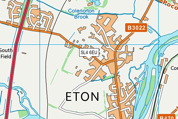 SL4 6EU map - OS VectorMap District (Ordnance Survey)