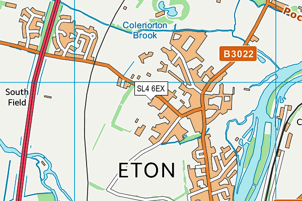 SL4 6EX map - OS VectorMap District (Ordnance Survey)
