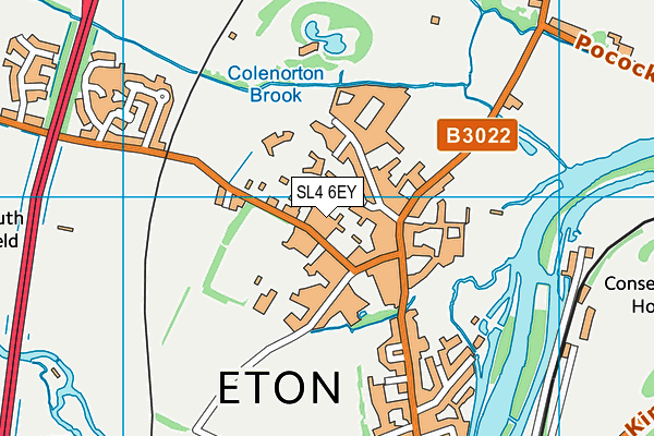 SL4 6EY map - OS VectorMap District (Ordnance Survey)
