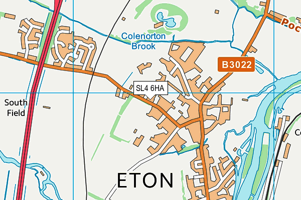 SL4 6HA map - OS VectorMap District (Ordnance Survey)