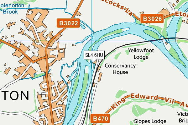 SL4 6HU map - OS VectorMap District (Ordnance Survey)