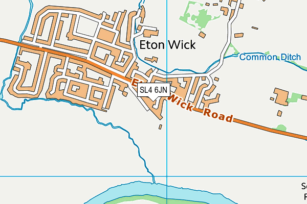 SL4 6JN map - OS VectorMap District (Ordnance Survey)