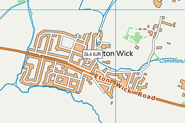 SL4 6JR map - OS VectorMap District (Ordnance Survey)