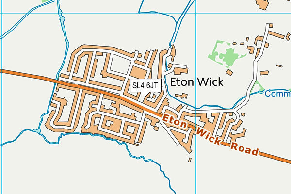SL4 6JT map - OS VectorMap District (Ordnance Survey)