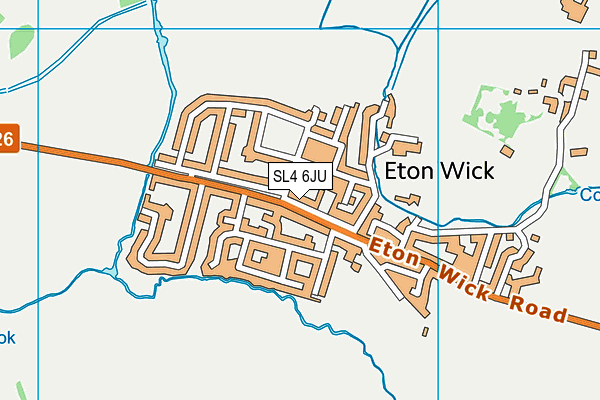 SL4 6JU map - OS VectorMap District (Ordnance Survey)
