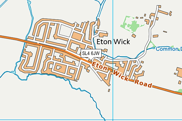 SL4 6JW map - OS VectorMap District (Ordnance Survey)