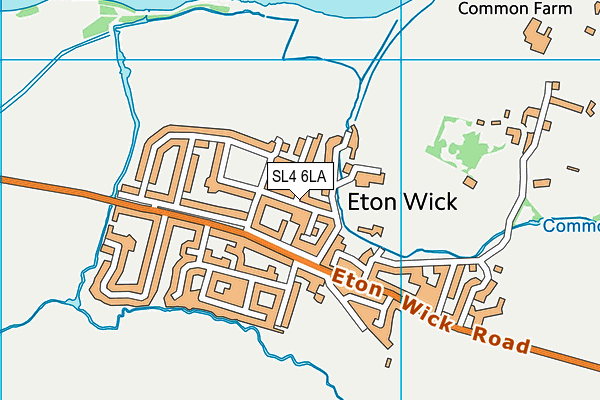 SL4 6LA map - OS VectorMap District (Ordnance Survey)
