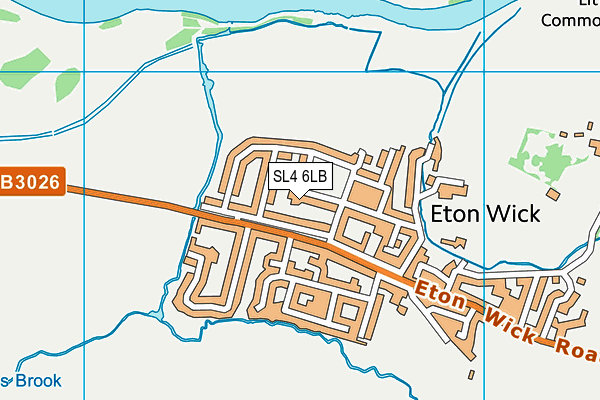 SL4 6LB map - OS VectorMap District (Ordnance Survey)
