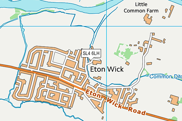 SL4 6LH map - OS VectorMap District (Ordnance Survey)