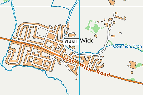 SL4 6LL map - OS VectorMap District (Ordnance Survey)