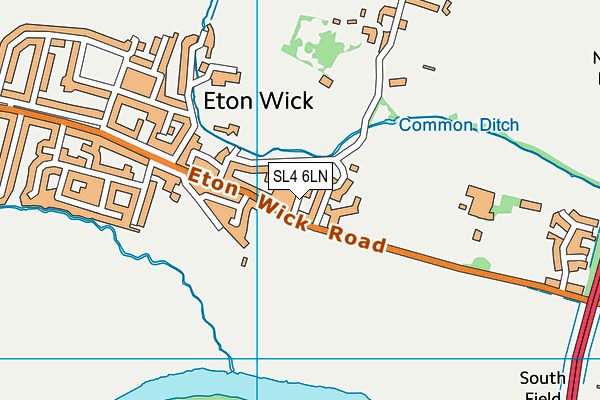 SL4 6LN map - OS VectorMap District (Ordnance Survey)