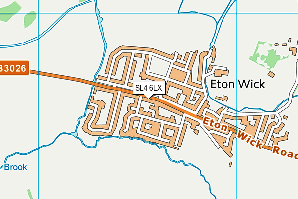 SL4 6LX map - OS VectorMap District (Ordnance Survey)