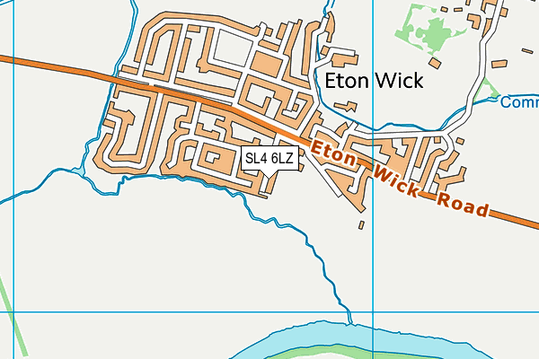 SL4 6LZ map - OS VectorMap District (Ordnance Survey)