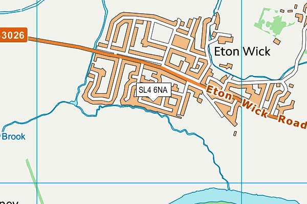 SL4 6NA map - OS VectorMap District (Ordnance Survey)