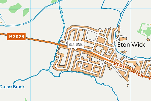 SL4 6NE map - OS VectorMap District (Ordnance Survey)