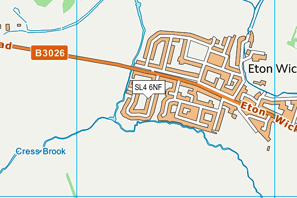 SL4 6NF map - OS VectorMap District (Ordnance Survey)