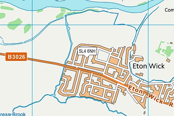 SL4 6NH map - OS VectorMap District (Ordnance Survey)