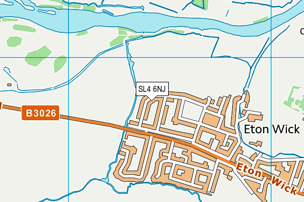 SL4 6NJ map - OS VectorMap District (Ordnance Survey)