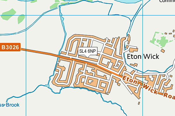 SL4 6NP map - OS VectorMap District (Ordnance Survey)