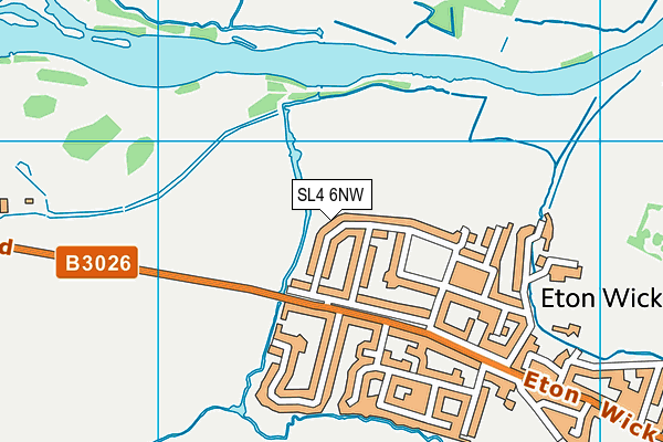 SL4 6NW map - OS VectorMap District (Ordnance Survey)