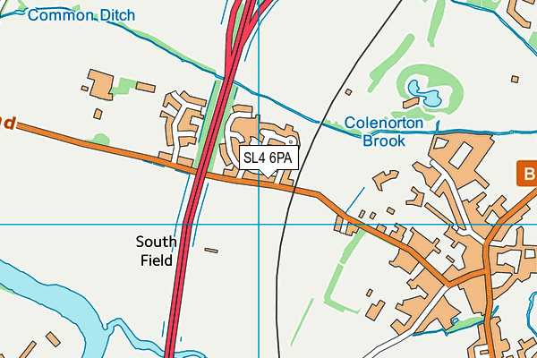 SL4 6PA map - OS VectorMap District (Ordnance Survey)