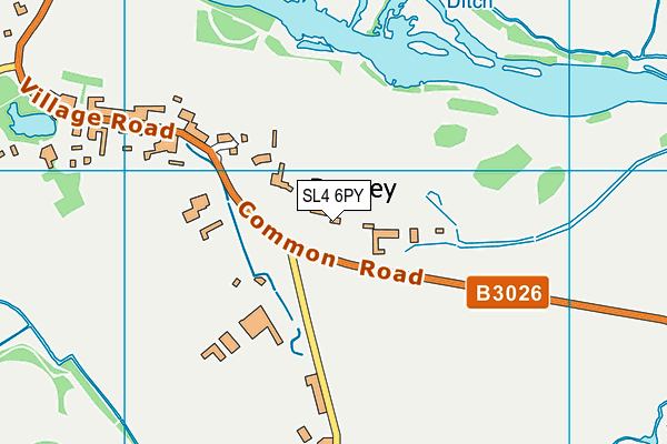 SL4 6PY map - OS VectorMap District (Ordnance Survey)