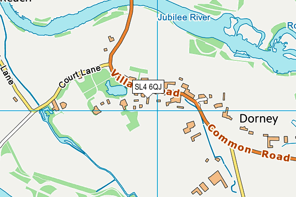 SL4 6QJ map - OS VectorMap District (Ordnance Survey)