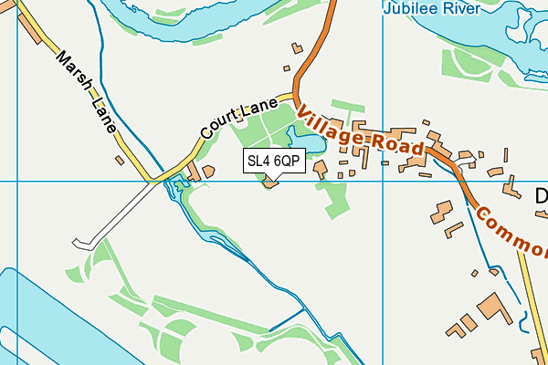 SL4 6QP map - OS VectorMap District (Ordnance Survey)