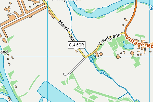 SL4 6QR map - OS VectorMap District (Ordnance Survey)