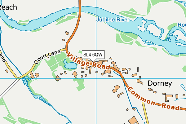 SL4 6QW map - OS VectorMap District (Ordnance Survey)